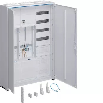 Quadro de contadores completo Hager universZ 1100x800x205mm trifásico 2 espaços de contador APZ branco ZB333Q25ENT