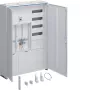 Quadro de contadores completo Hager universZ 1100x800x205mm trifásico 2 espaços de contador APZ branco ZB333Q25ENT