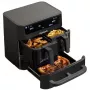Fritadeira de ar quente 3 em 1 Cuisinart forno 13,6L, 1800W, aço inoxidável escovado