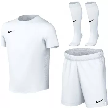 Nike Dri-FIT Park VIII Conjunto de futebol para criança pequena branco HV8260-100 tamanho S