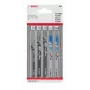 Bosch Accessories 2608667857 Conjunto de lâminas de serra de vaivém para madeira e metal Basic, 5 peças, encabadouro T