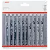 Bosch Conjunto de lâminas de serra de vaivém para madeira 2607011169 10 unidades encabadouro T HCS