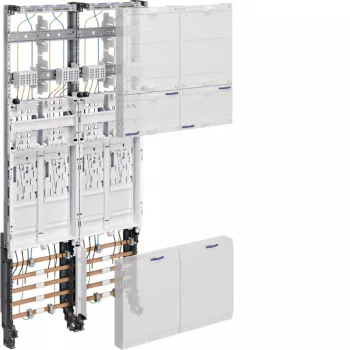 HAGER ZK3EN24 Cablagem universal Z Quadro de contadores completo, 4 lugares de contador, BKE-I, 2 módulos de largura, 1050mm
