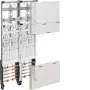 HAGER ZK3EN24 Cablagem universal Z Quadro de contadores completo, 4 lugares de contador, BKE-I, 2 módulos de largura, 1050mm