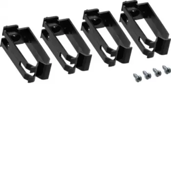 HAGER FZ913 clipe para calha de cabos tehalit.BA7/BA6/BA6S, pack de 4, branco puro
