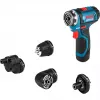 Bosch GSR 12V-15 FC Professional aparafusadora com bateria e sistema FlexiClick, 2 baterias de 2,0Ah, carregador, L-BOXX 102 06019F6006