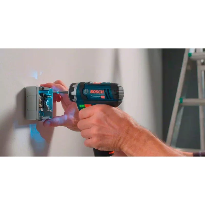 Bosch GSR 12V-15 FC Professional aparafusadora com bateria e sistema FlexiClick, 2 baterias de 2,0Ah, carregador, L-BOXX 102 06019F6006