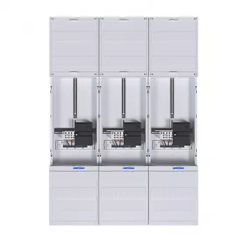 HAGER quadro de contador completo ZL33W4N, trifásico, 3 pontos, 1050mm, 3 campos