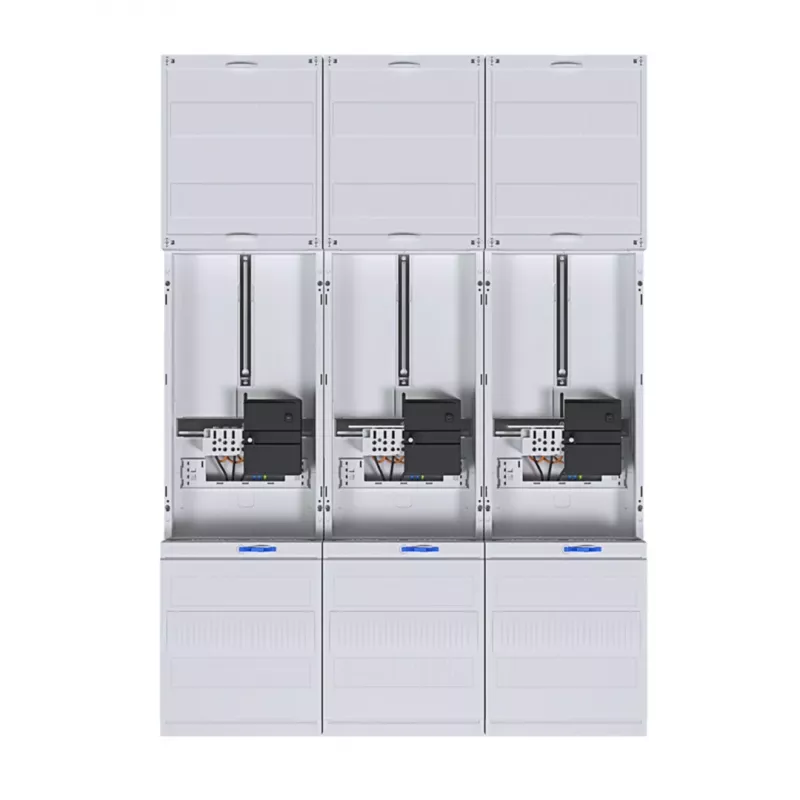 HAGER quadro de contador completo ZL33W4N, trifásico, 3 pontos, 1050mm, 3 campos