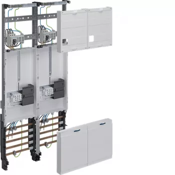 HAGER quadro de contador completo 2 lugares de contador Universal Z H1050mm 2 campos design Hessen ZK34C3N