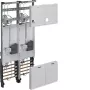 HAGER quadro de contador completo 2 lugares de contador Universal Z H1050mm 2 campos design Hessen ZK34C3N