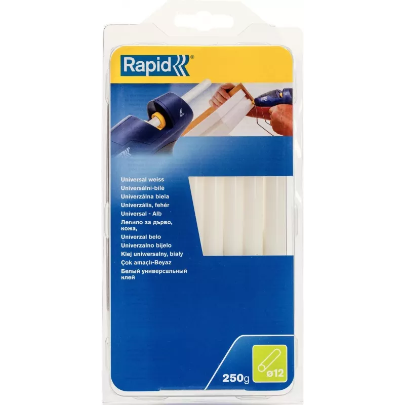 Rapid Tools barra de cola universal Branco 12 mm, EVA e resina, sem solventes, 1 unid. (40107361)