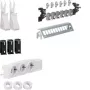 HAGER UM00M1 conjunto de distribuição multimédia com 3 tomadas Schuko e 12 portas de patch RJ45 Cat.6, 24 TE