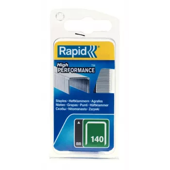 RAPID TOOLS agrafos de arame plano Rapid tipo 140, 14 mm comprimento das pernas, aço galvanizado, 1250 unid., embalagem pequena com furo euro 40109517