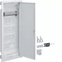 Armário de distribuição embutido HAGER Multimedia Volta, 5 filas, porta de plástico ranhurada, branco VU60WWH
