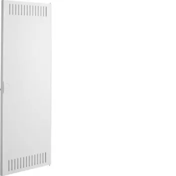 Porta de substituição Hager Volta VDI UPV/HWV, 4 filas, com dobradiça, aço, lacado a branco, 288 mm de largura VZ126N