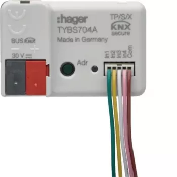 Entrada binária KNX Hager TYBS704A 4 canais embutida
