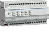 Atuador de comutação e estores KNX Secure HAGER TYMS620D, 20 canais de comutação / 10 canais de estores, 16 A, calha DIN