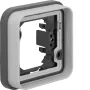 Moldura embutida Hager WNA401 1 via, IP55, cinzento