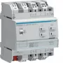 Atuador de estores/persianas KNX Secure Hager TYAS624C 4 canais, 230 V AC, calha DIN
