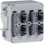 Sensor de toque KNX HAGER WNT302, 1 via, 2 pontos de comutação, embutido, branco polar
