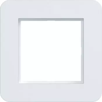 Moldura Hager C.8 1 via branco luz mate WAD9100WM