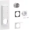 Hager universZ Tomada Schuko com flange, simples, 250 V, 16 A, cinzento claro ZY01SD