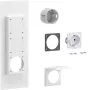 Hager universZ Tomada Schuko com flange, simples, 250 V, 16 A, cinzento claro ZY01SD