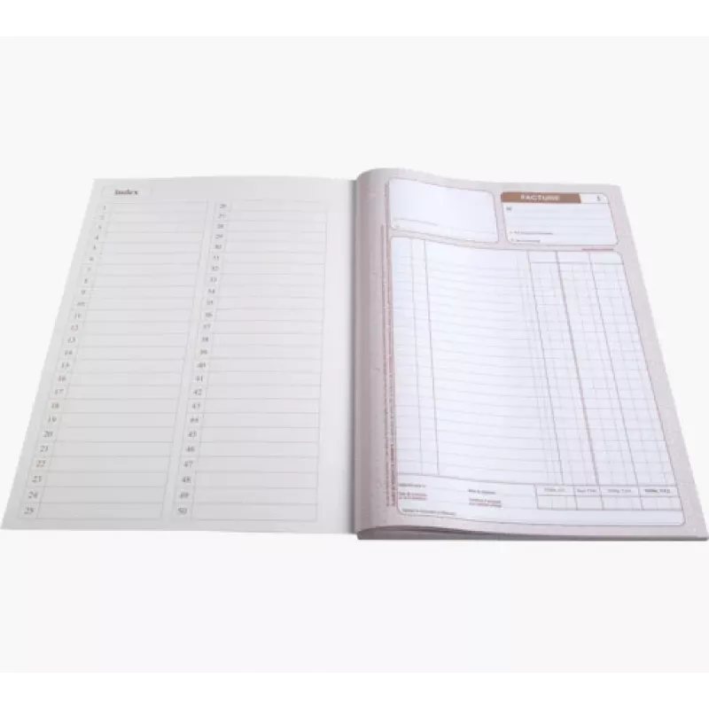Le Dauphin Livro autocopiativo Formulários de fatura, A4, triplo, 50 jogos (1233D)