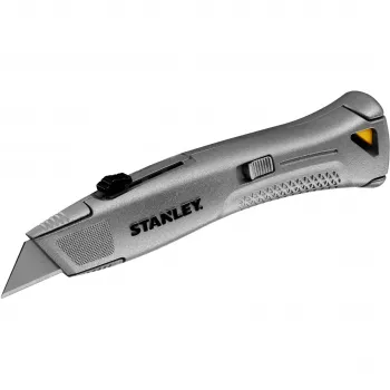 Stanley FMHT10505-0 FatMax X-ato de serviço pesado com lâmina retrátil prateado/preto com armazenamento de lâminas e 3 lâminas