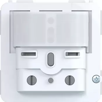 HAGER WAN1061 Detetor de movimento de encastrar, altura de instalação 1,1 m, PIR, 180°, branco