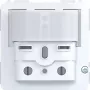 HAGER WAN1061 Detetor de movimento de encastrar, altura de instalação 1,1 m, PIR, 180°, branco