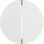Hager WLW2010WG R.Classic Interruptor de tecla duplo com chave, branco polar brilhante