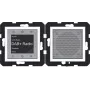 HAGER WAN6110WM Rádio Touch UP DAB+ Altifalante Bluetooth para montagem encastrada