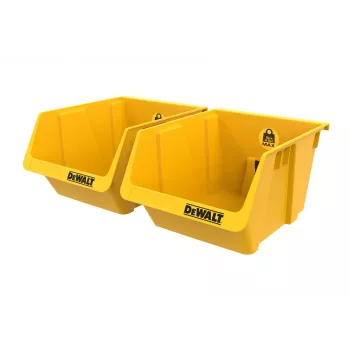 Mala de ferramentas DEWALT DWST82813-1 TSTAK pack duplo – 2x 14L contentores de plástico empilháveis, preto/amarelo