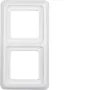 Moldura Hager 2 módulos WWD1200PW branco polar