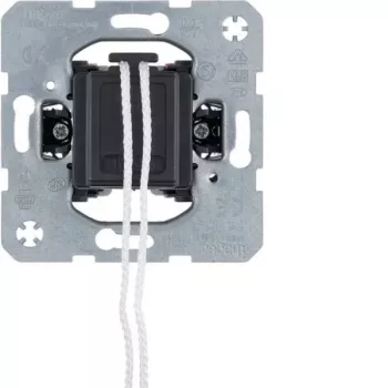 Interruptor de puxar HAGER WDE3966 com contacto de sinalização separado, 10 AX, 250 V, branco polar