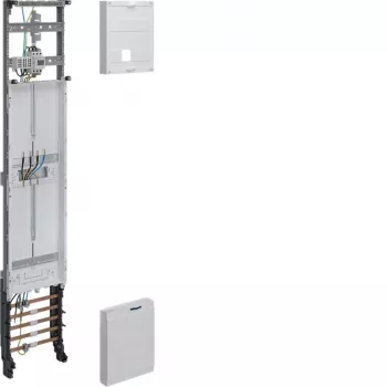 Quadro de contadores completo Hager ZH53Q1NT universZ, 1350x250mm, trifásico, 1 lugar de contador, 10 mm², com função de corte