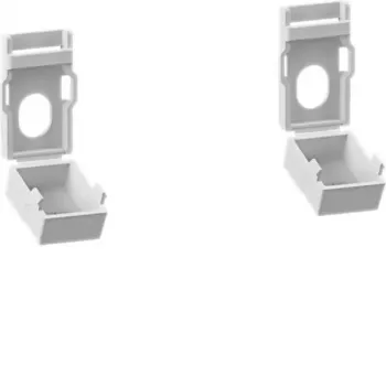 Placa de cobertura Hager FZ967S para aba de suspensão inferior, Univers Z, RAL 9010 branco puro, 2 unidades