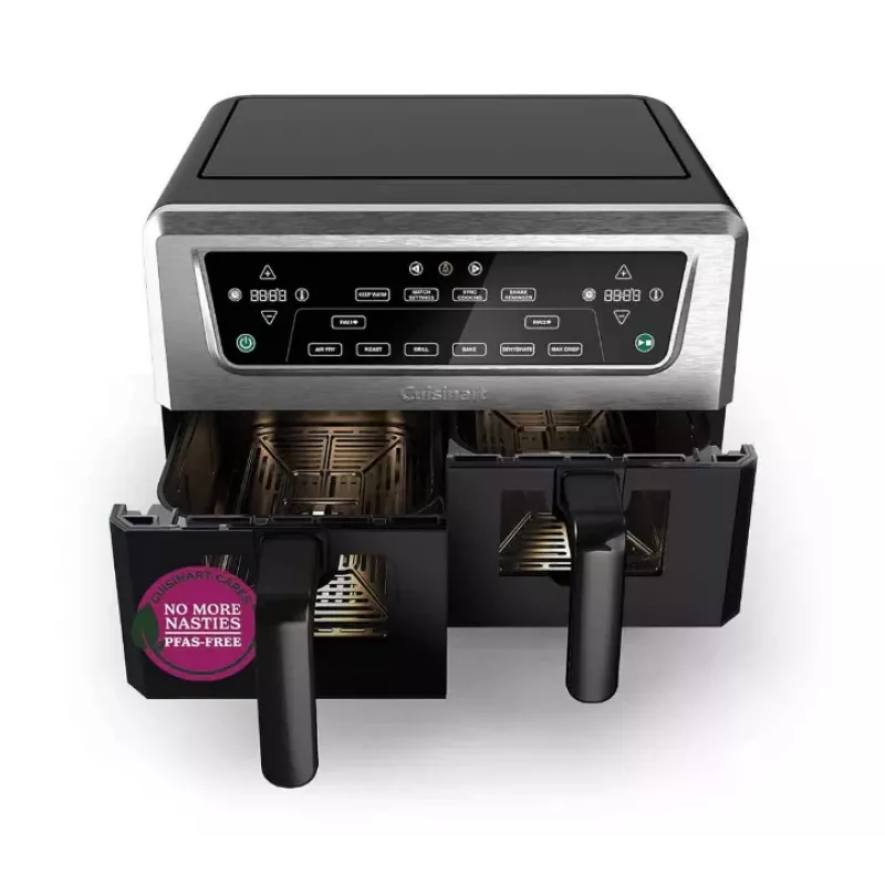 Fritadeira de ar quente Cuisinart AFD10XSSE 10,4L forno, 1800W, aço inoxidável
