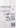 Quadro universal de transformador/medição Hager UF53WBW20 com APZ e TSG, 250A, 5 polos