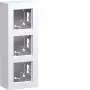 Caixa de superfície HAGER WAD8310WM 3 módulos, design A.8, branco puro