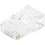 EXERTIS CONNECT ficha modular RJ45 Cat. 6 UTP para cabo flexível, transparente, pack de 10 920560
