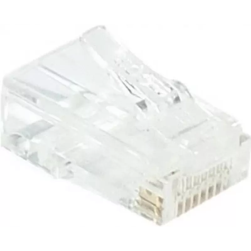 EXERTIS CONNECT ficha modular RJ45 Cat. 6 UTP para cabo flexível, transparente, pack de 10 920560
