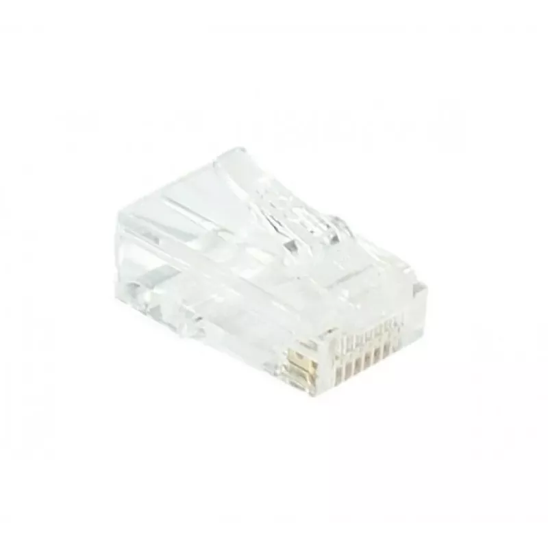 EXERTIS CONNECT ficha modular RJ45 Cat. 6 UTP para cabo flexível, transparente, pack de 10 920560