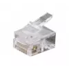 Exertis Connect ficha modular RJ12 para cabo plano, não blindada, 6P6C, pack de 10 (920630)