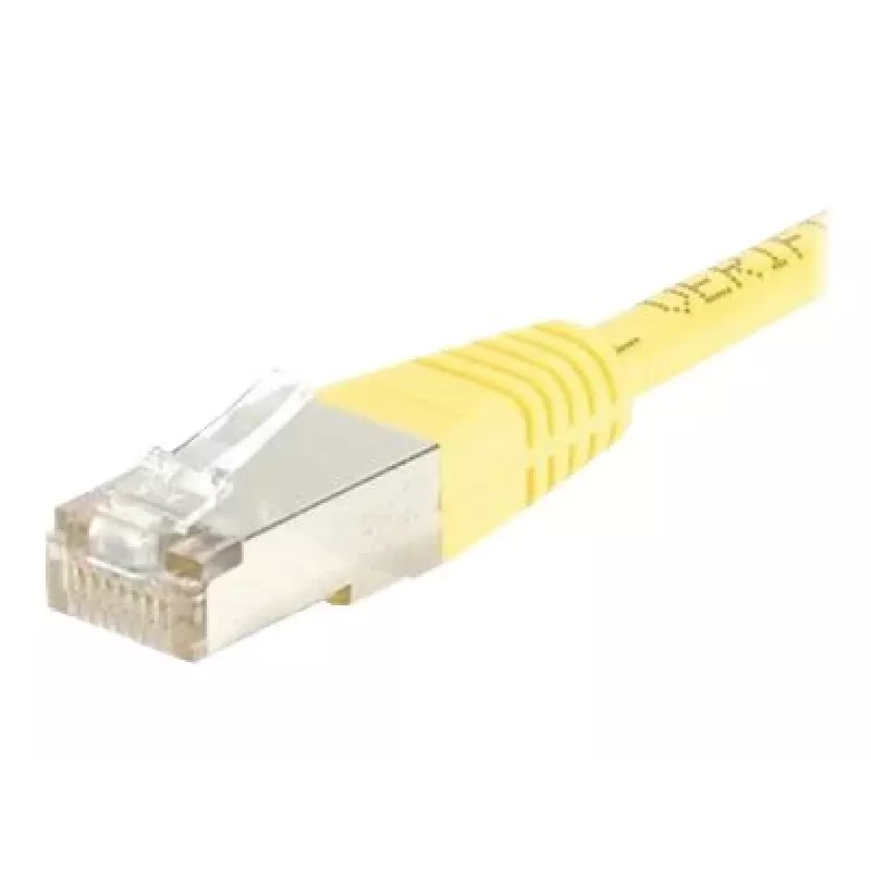 EXERTIS CONNECT cabo de patch CAT.6 F/UTP, amarelo, 0,5 m, Slim Snagless 842051