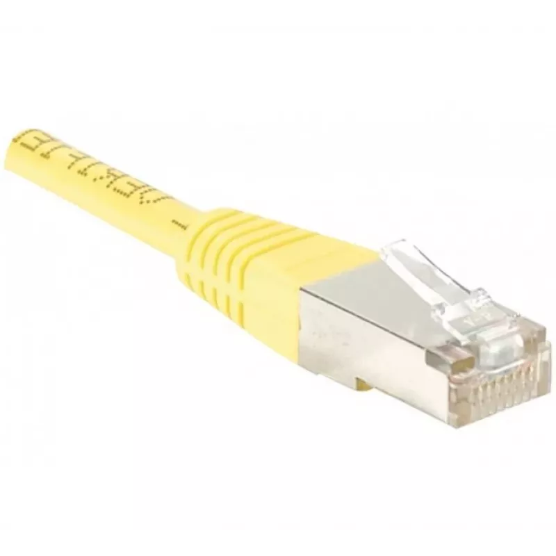 EXERTIS CONNECT cabo de patch Cat6 F/UTP, amarelo, 2,0 m, Slim Bend Relief 842201