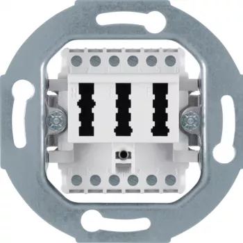 HAGER WDF4011WG tomada TAE 2 x 6/6NFF branco polar mate