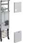 Hager campo completo universZ ZH33W7NT, trifásico, 1 lugar de contador, 10 mm², 1050x250 mm